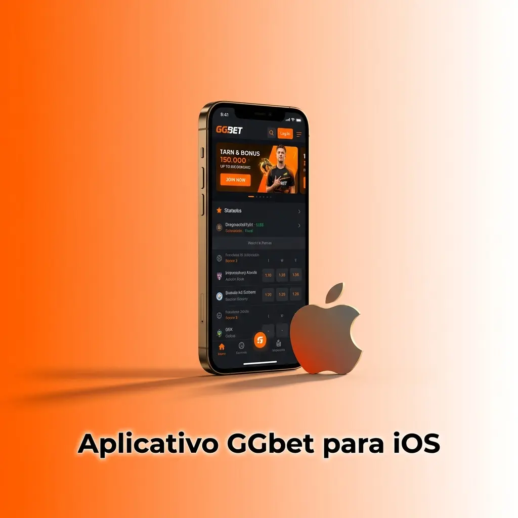 Aplicativo GGbet para iOS no iPhone e iPad com apostas esportivas, cassino ao vivo e depósitos disponíveis