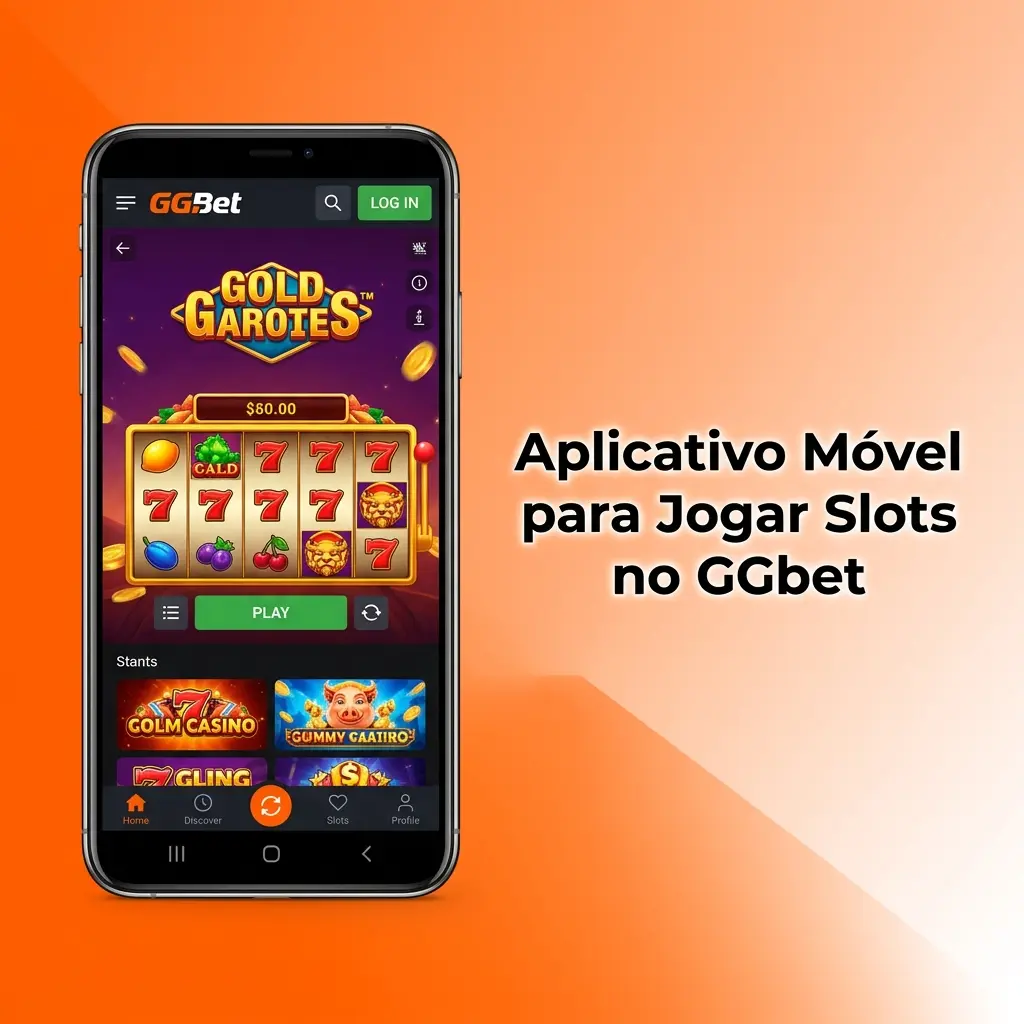 Aplicativo móvel GGbet para jogar slots no celular com interface adaptada para Android e iOS