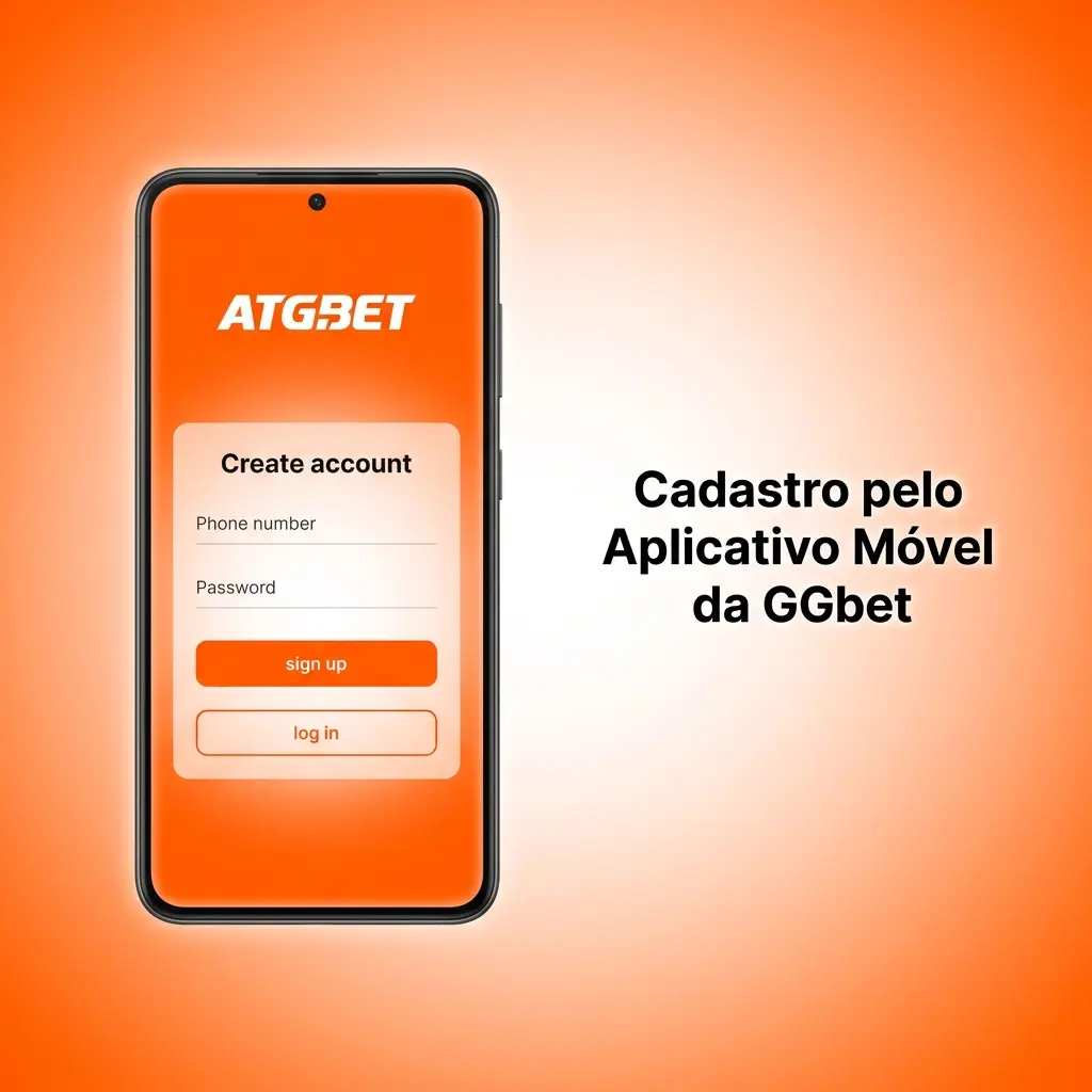 Cadastro no aplicativo móvel GGbet para Android e iOS com interface adaptada para celular