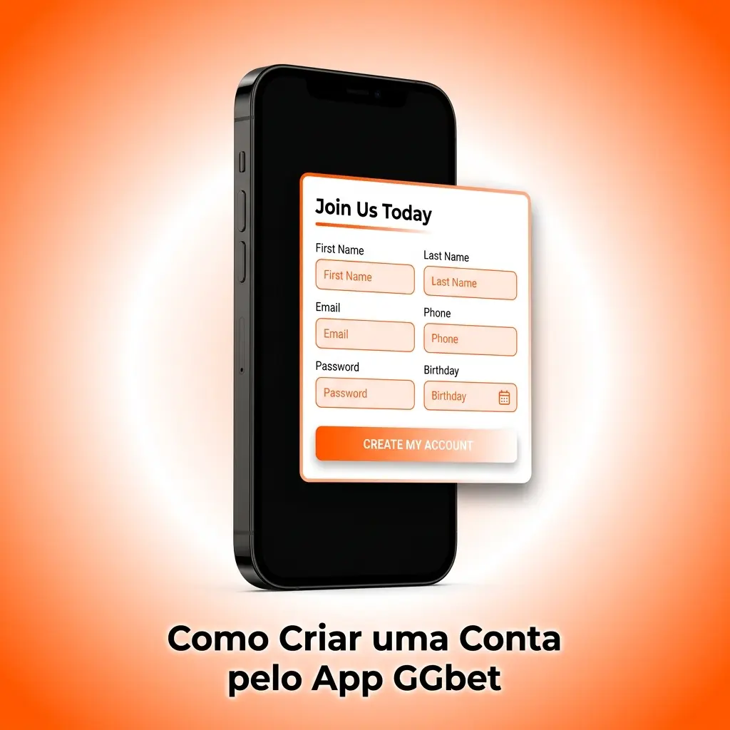 Passo a passo para criar conta no app GGbet em dispositivo iOS com formulário de cadastro e bônus
