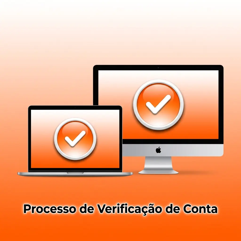 Processo de verificação de conta em etapas: confirme contato, envie documentos e comprove residência para liberar saques.