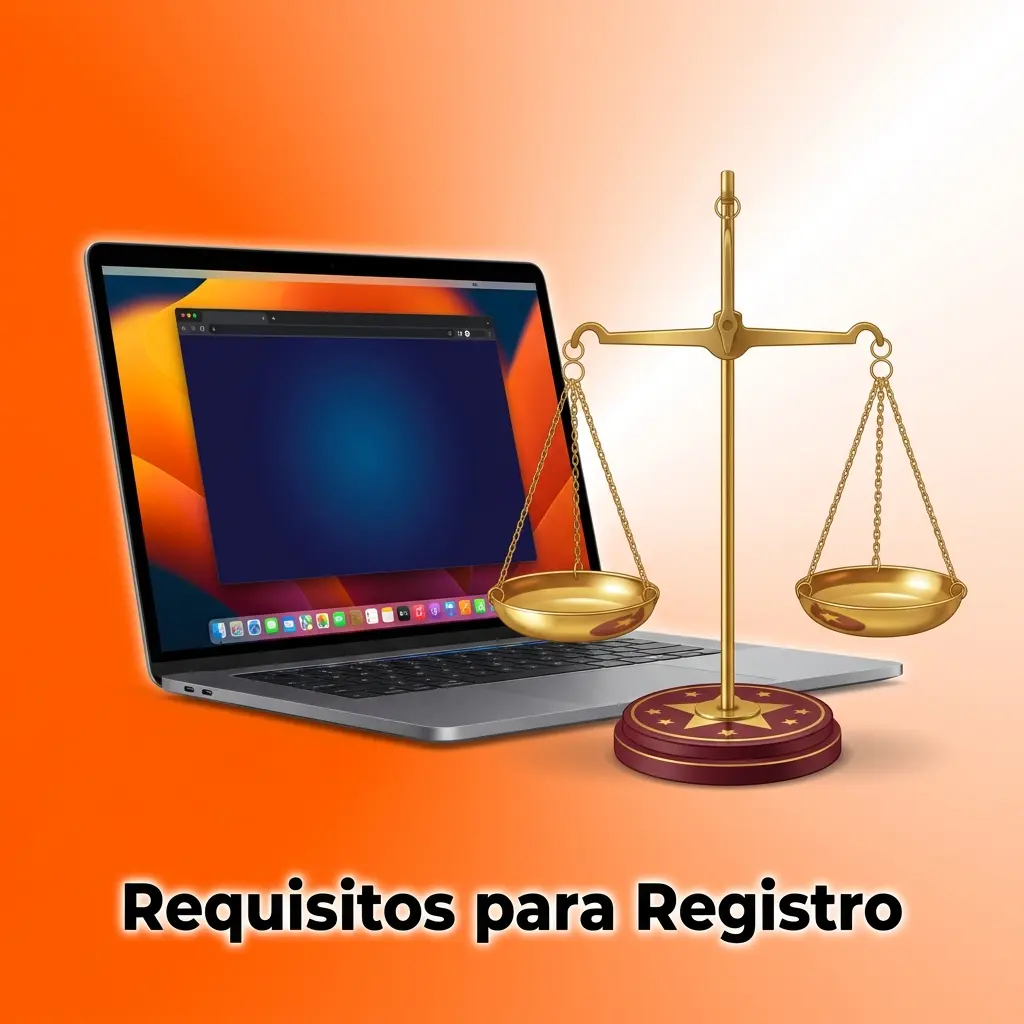 Requisitos para registro na plataforma: idade mínima, documentos válidos, dados verdadeiros e residência permitida.