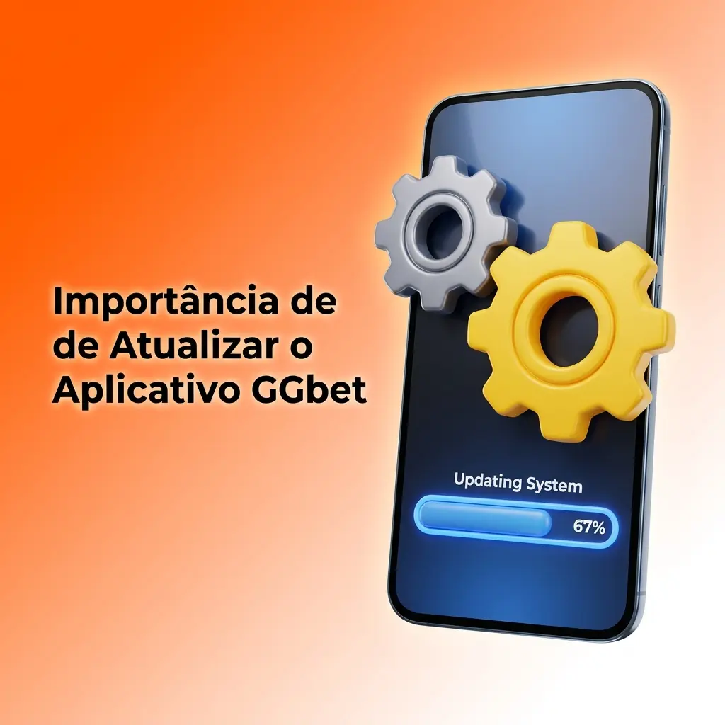 Tela de atualização do aplicativo GGbet no celular, destacando segurança, correções e novos recursos